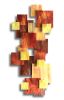 "Sunset" TTS Glass and Metal Wall Art Sculpture | Wall Sculpture in Wall Hangings by Karo Studios. Item made of metal with glass