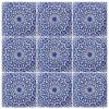 Moroccan bathroom blue and white tile | Tiles by GVEGA. Item composed of ceramic in boho or mediterranean style