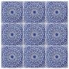 Moroccan bathroom blue and white tile | Tiles by GVEGA. Item composed of ceramic in boho or mediterranean style