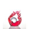 Crystal Fire Feng Shui Desk Sculpture | Sculptures by Lawrence & Scott | Lawrence & Scott in Seattle. Item made of glass