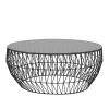 The Wire Coffee Table | Tables by Bend Goods | Airbnb Office SF, CA in San Francisco. Item composed of steel and glass