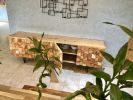 WOOD MOSAIC CHINA CONSOLE | Furniture by STRIPESCRAFT