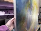 The Roebucks Realm is a large woodland themed oil painting | Oil And Acrylic Painting in Paintings by Gill Bustamante. Item composed of canvas compatible with minimalism and contemporary style