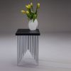 Pyramid | Side Table in Tables by Carol Jackson Furniture. Item composed of wood and aluminum in contemporary or japandi style