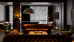 Sun Chandelier Gold 140 Kimpton Gray Hotel Chicago | Chandeliers by ADAMLAMP | Kimpton Gray Hotel in Chicago