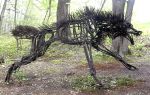 Fenrir (Omar) | Public Sculptures by Wendy Klemperer Art Inc. Item made of steel