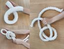 Made-To-Order Macrame Weaving Wall Hanging Rope Divider | Macrame Wall Hanging in Wall Hangings by MACRO MACRAME by Maeve Pacheco. Item made of oak wood with cotton works with contemporary & japandi style