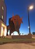 Wild Bill Bison | Public Sculptures by John Randall Nelson | Element Boulder Superior in Superior. Item made of steel