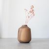 Walnut Massive Wooden Vase - s | Vases & Vessels by Foia. Item composed of walnut compatible with boho and contemporary style