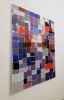 Squares / Orange Blue Grey | Oil And Acrylic Painting in Paintings by Simon Findlay. Item composed of canvas in minimalism or contemporary style