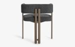 Sui Dining Chair With Static Painted Metal Leg | Chairs by LAGU. Item composed of fabric and metal in minimalism or modern style