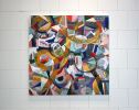 Transcription | Mixed Media by Kim Shockley Karelson Art | Lenox Square in Atlanta. Item composed of birch wood in mid century modern or eclectic & maximalism style