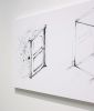 Minimal Line Door Wall Art | Oil And Acrylic Painting in Paintings by NAMYOONSOOART. Item made of canvas with synthetic