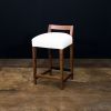 Set of 8 Exotic Argentine Rosewood Counter Stools | Dining Chair in Chairs by Costantini Design. Item made of wood with fabric works with minimalism & contemporary style