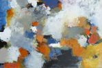 Blue Blocks | Oil And Acrylic Painting in Paintings by Martica Griffin. Item composed of canvas