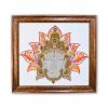 Handmade Buddhism White Tara Art Work | Embroidery in Wall Hangings by MagicSimSim. Item in art deco or asian style