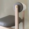 Rody Counter Stool | Chairs by YJ Interiors. Item made of oak wood & fabric compatible with mid century modern and contemporary style
