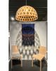Bamboo Light Hexagonal Dome 80 | Chandeliers by ADAMLAMP. Item composed of bamboo in minimalism or contemporary style