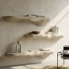 Giant Organic Floating Shelf Console Table Hemp | Shelving in Storage by ZOA concept. Item made of wood works with contemporary style