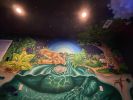 Serenity Before Dawn UV-Reactive Mural | Murals by Sam Soper — Mural Art & Illustration. Item composed of synthetic