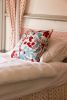 Figs Cornflower Blue Cushion Cover | Pillows by Jessie de Salis. Item composed of linen in boho or mid century modern style