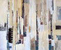 The Missing Piece | Mixed Media by Adam Collier Noel. Item composed of canvas & paper compatible with contemporary and rustic style