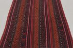 Vintage Persian Kilim in Red and Blue with Geometric Stripes | Area Rug in Rugs by Rug and Kilim