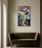 Long Legged Reader | Wall Sculpture in Wall Hangings by Gila Mosaics Studio. Item composed of ceramic in boho or contemporary style