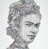 FRIDA FOREVER | Oil And Acrylic Painting in Paintings by Virginie SCHROEDER. Item composed of canvas and paper in art deco style