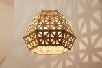 Bamboo Dense Six Sided Angular Light 50 | Pendants by ADAMLAMP. Item made of maple wood works with contemporary & japandi style