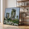 Original Stonehenge Heavy Impasto Oil Painting 39.4" | Oil And Acrylic Painting in Paintings by Dynasty Artisan. Item composed of linen in contemporary or eclectic & maximalism style