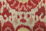Rug & Kilim’s Ikats Rug with Red and Gold Geometric Patterns | Area Rug in Rugs by Rug and Kilim