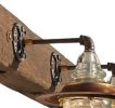 Wood Beam Insulator Light Lantern Vanity Sconce | Flush Mounts by RailroadWare Lighting Hardware & Gifts