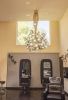 Flowers 45 | Chandeliers by F+M FOS - Anna Maria Fragiskos Bitros | Hair Salon in Glifada. Item composed of metal in modern style