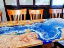 Epoxy Dining Table, Epoxy Resin Table, Epoxy Wood Table | Tables by Innovative Home Decors. Item made of wood works with country & farmhouse & art deco style