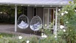 Nest Egg - Twig Pattern - Snow and Ice | Swing Chair in Chairs by Studio Stirling. Item made of steel compatible with minimalism and modern style