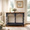 Statement Console Table Inspired by English Cottage Style | Tables by Birds and Gardens Inc. Item made of wood works with eclectic & maximalism & modern style