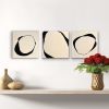 Cycles Triptych | Oil And Acrylic Painting in Paintings by Kim Painter Art. Item made of birch wood works with boho & minimalism style