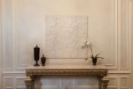 Whispering | Tapestry in Wall Hangings by Saskia Saunders | Danesfield House Hotel & Spa in Marlow-On-Thames. Item composed of linen and paper in minimalism or contemporary style