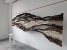 Wall Tapestry "Urban Palimpsest" | Wall Hangings by Tissage Sauvage. Item composed of cotton and fiber in contemporary or country & farmhouse style