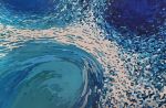 Commission: Under A Full Moon | Oil And Acrylic Painting in Paintings by Margaret Juul. Item made of synthetic