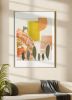 Family Gathering | Prints by Michele Theberge. Item made of canvas with paper works with boho & mid century modern style