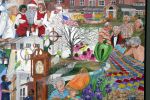 Arbor Acres - the First 25 Years | Oil And Acrylic Painting in Paintings by Trena McNabb | Arbor Acres United Methodist Retirement Community in Winston-Salem. Item made of canvas