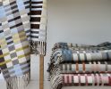 Lambswool Throw Mallard and Orchard | Blanket in Linens & Bedding by Freya Walker Studio. Item composed of wool in contemporary or country & farmhouse style