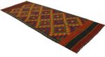 Vintage Tribal 4' x 12' Kelim Ghashghaie Persian Runner Rug | Rugs by Magic Rugs. Item composed of wool in country & farmhouse style