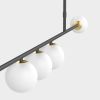 Linear Chandelier V1 | Chandeliers by Adir Yakobi. Item made of brass & glass compatible with minimalism and contemporary style