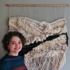 Flashes of Brilliance #1 - Woven Wall Hanging | Tapestry in Wall Hangings by Aurore Knight Art. Item composed of cotton and copper in boho or mid century modern style