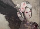 THE SILENT OF ODILLE | Oil And Acrylic Painting in Paintings by Roldan Lauzan Studio. Item made of canvas & synthetic