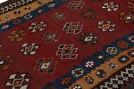 Vintage Afghani tribal Kilim rug, with Geometric patterns | Area Rug in Rugs by Rug and Kilim