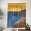 Beach Sunrise Wall Art | Tapestry in Wall Hangings by Mercy Designs Boho. Item composed of oak wood and wool in boho or contemporary style